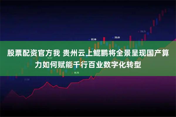 股票配资官方我 贵州云上鲲鹏将全景呈现国产算力如何赋能千行百业数字化转型